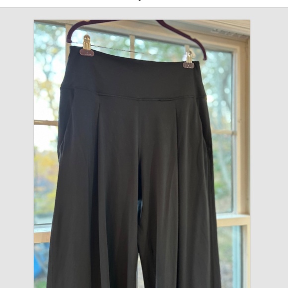 Lululemon Align Palazzo Pant Short Black Nulu High Rise Wide Leg Size 12 Yoga - Picture 16 of 16